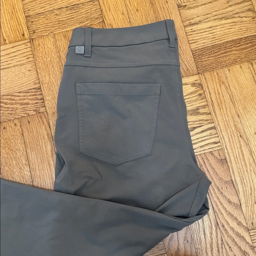 Lululemon ABC classic-fit 5 pocket pant men’s 32L size 30 warpstreme olive green - Picture 4 of 5